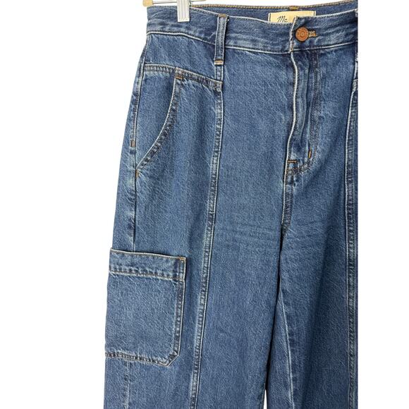 Madewell Baggy Straight Cargo Jeans Women’s 28 High Rise Utility 90s Y2K - Picture 5 of 13